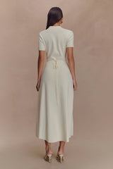 Pearson Short Sleeve Knit Midi Dress - Ivory